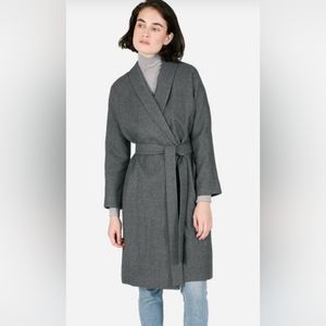 Everlane Belted Wool Shawl Coat